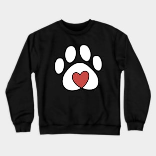 Pet Love White Crewneck Sweatshirt